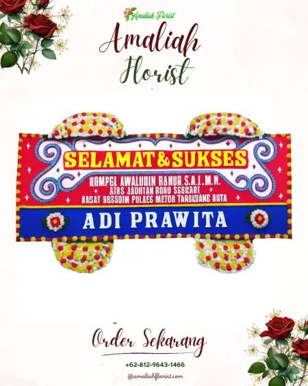 Papan Bunga Ucapan Selamat Mulyosari