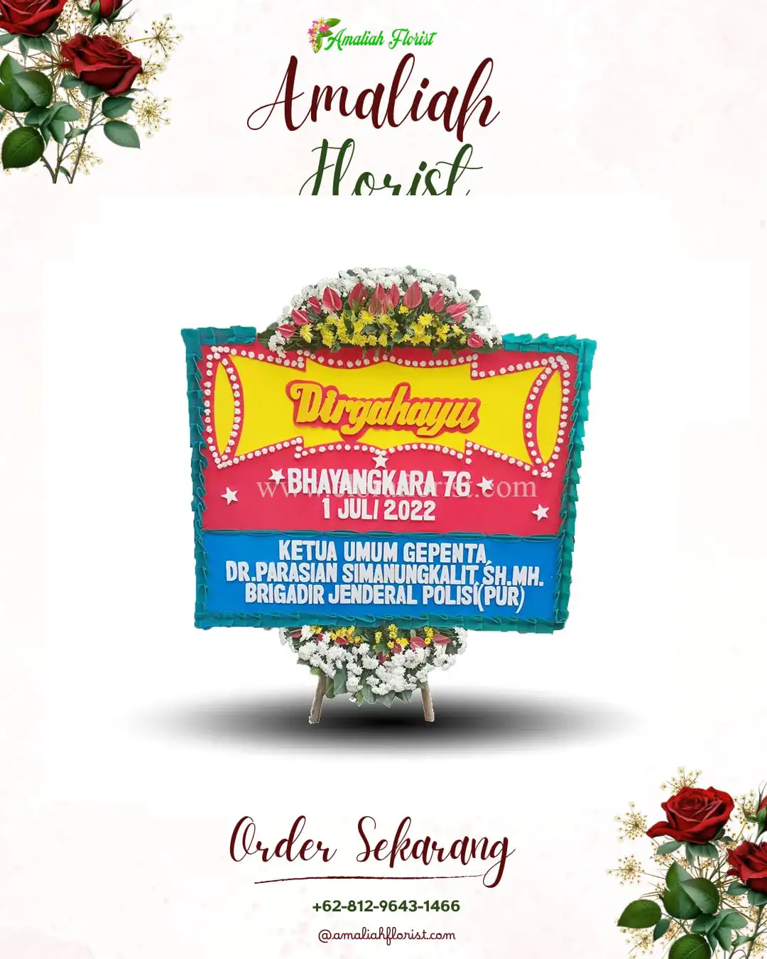 Papan Bunga HUT Ulang Tahun Mulyosari